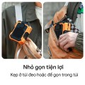 Quạt điều hoà kẹp thắt lưng tích hợp sạc USB có đèn chiếu sáng 