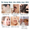 Dụng cụ lấy ráy tai gắn camera, đầu kim loại bọc silicone tiện lợi 