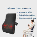 Gối tựa lưng văn phòng cao su non chống đau mỏi thắt lưng, Màu đen
