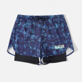 Quần bơi nam 2 lớp ống suông chống thấm nước Yuke - Yk12, Size L ( 45-55kg )