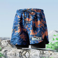 Quần bơi nam 2 lớp ống suông chống thấm nước Yuke - Yk12, Size L ( 45-55kg )