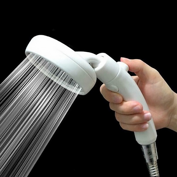 Vòi sen tăng áp xoay 360 độ có nút tắt mở nước thông minh 