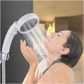 Vòi sen tăng áp xoay 360 độ có nút tắt mở nước thông minh , Vòi hoa sen không dây
