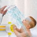 Vòi sen tăng áp xoay 360 độ có nút tắt mở nước thông minh , Vòi hoa sen không dây