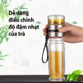 Bình thuỷ tinh pha trà giữ nhiệt có lưới lọc tiện dụng 