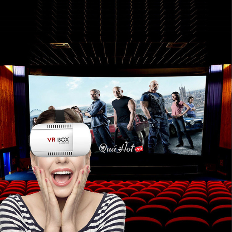 Kính thực tế ảo Vr Box phiên bản 2 thông minh, xem phim, chơi game 3D