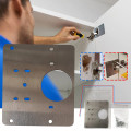 Miếng thép sửa chữa bản lề cửa cánh tủ đa năng, 1 miếng thép không bản lề