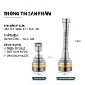 Đầu vòi 3 chế độ xịt dùng cho nhà bếp tiện lợi , Loại ngắn 