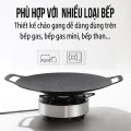 Chảo đá nướng chống dính size 34cm cao cấp