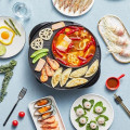 Nồi lẩu điện uyên ương, 2 ngăn phân biệt