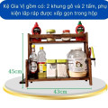 Kệ gia vị 2 tầng đa năng Vivudecor kv01