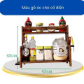 Kệ gia vị 2 tầng đa năng Vivudecor kv01