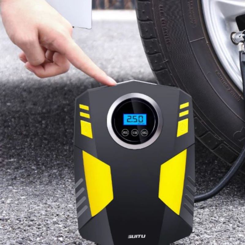 Bơm lốp ô tô, bơm xe hơi, bơm ô tô điện tử tự ngắt Suitu
