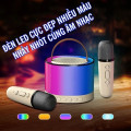 Loa bluetooth mini K52 kèm 2 Mic hát karaoke