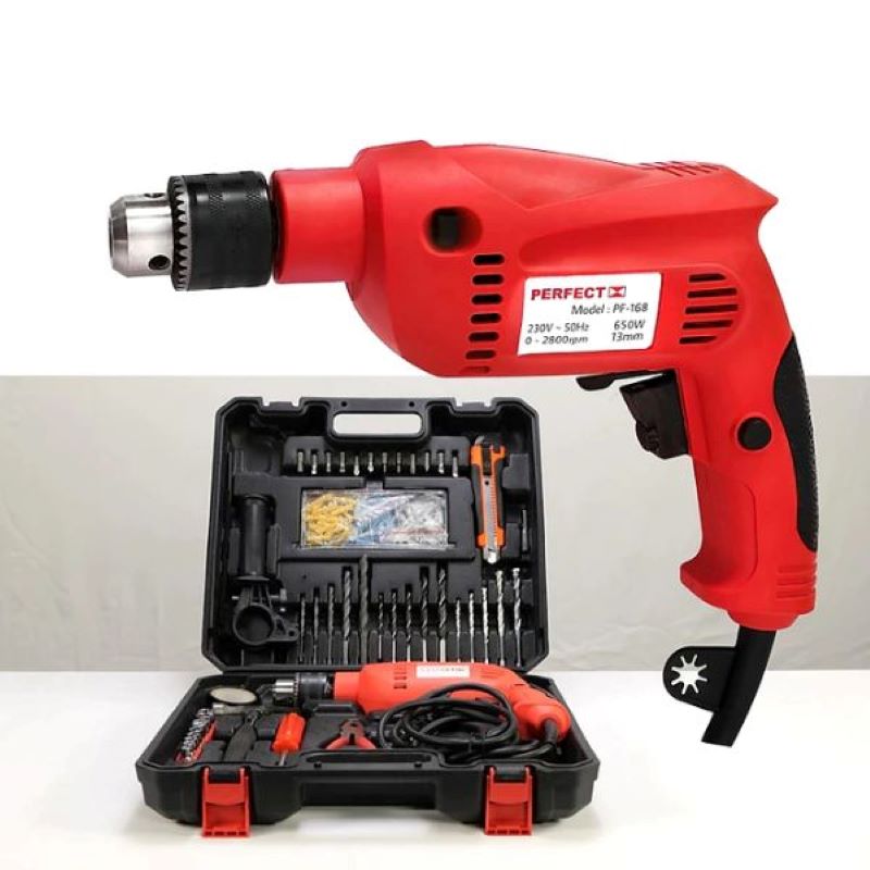 Bộ dụng cụ máy khoan cầm tay đa năng PERFECT PF-168