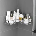 Set 2 kệ góc đựng đồ dán tường nhà tắm nhà bếp chịu lực siêu dính