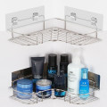 Set 2 kệ góc đựng đồ dán tường nhà tắm nhà bếp chịu lực siêu dính
