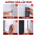 Ron dán khung cửa, lấp kín khe hở, cách âm, chống thoát hơi lạnh, Màu nâu - Loại 5m