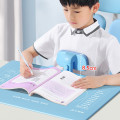 Giá đỡ cằm kẹp bàn ngồi học chống gù, chống cận thị thông minh, Màu xanh