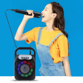 Loa xách tay di động bluetooth có đèn led cao cấp tặng kèm mic
