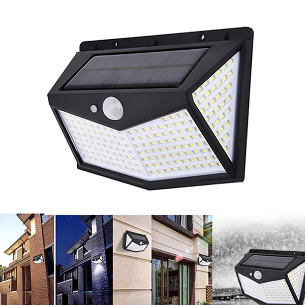 Đèn năng lượng mặt trời loại to cảm biến tự sáng 212 bóng led đa năng