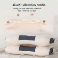 Gối ngủ massage cổ vai gáy dệt kim lõi bông xơ tự nhiên