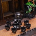 Bộ ấm chén pha trà cối xay gốm in hoa văn cao cấp, Hoa Văn