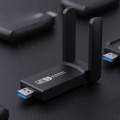 USB thu WiFi 1300Mbps 2 ăng-ten, tăng tốc WiFi 5G cho PC, laptop