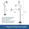 Đèn cây đứng Pixar trang trí nhà cửa dễ điều chỉnh kích thước, Thân đèn
