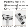 Tủ quần áo khung kim loại chắc chắn, thiết kế nhiều ngăn, Màu hồng baby - Loại 2 buồng ( 105*45*170cm )