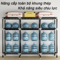 Tủ quần áo khung kim loại chắc chắn, thiết kế nhiều ngăn, Màu hồng baby - Loại 2 buồng ( 105*45*170cm )