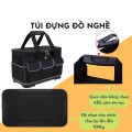Túi đựng đồ nghề dụng cụ sửa chữa nắp vuông nhiều ngăn tiện lợi, Cỡ vừa 17 inch (41 x 23 x 25 cm)	
