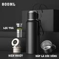 Bình giữ nhiệt hiển thị nhiệt độ, giữ nhiệt cực tốt, 800ml