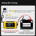 Bộ sạc tự động 12V 6A cho bình ắc quy, ngắt khi đầy