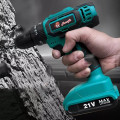 Máy khoan pin mini 3 chức năng 21V kèm hộp phụ kiện 24 chi tiết, Loại 1 pin