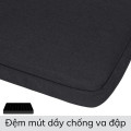 Túi chống sốc laptop loại dày chống va chạm, chống nước cao cấp, Màu xám - 13inch - 13.3inch