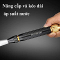 Đầu vòi phun tăng áp bằng đồng tưới cây, rửa xe cực mạnh, Loại đai xiết