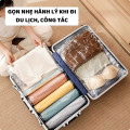 Túi hút chân không quần áo đa năng, bảo quản đồ thông minh, chống ẩm mốc (Tặng bơm tay), Combo 10 túi 40x60	