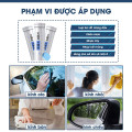 Lọ 15 viên sủi rửa kính ô tô siêu sạch - Combo 3 lọ