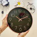 Đồng hồ treo tường kim trôi Quartz cao cấp 30cm, Màu trắng