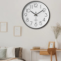 Đồng hồ treo tường kim trôi Quartz cao cấp 30cm, Màu trắng
