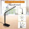 Đèn học để bàn chống cận tích điện điều khiển bằng cảm ứng với 3 mức sáng và 5 màu, Màu trắng - Bản tiêu chuẩn cắm điện