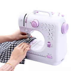 Máy khâu mini tích hợp 12 kiểu may kèm phụ kiện đa năng