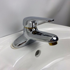 Vòi nước chậu rửa mặt lavabo nóng lạnh cao cấp, Vòi không kèm dây	