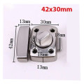 Chốt cửa ngang núm xoay vặn khoá cửa thông minh, 42*30mm dày 13mm	