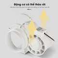 Quạt thông gió hút mùi đường ống hiệu suất cao, HF75 -35W	