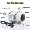 Quạt thông gió hút mùi đường ống hiệu suất cao, HF75 -35W	