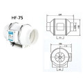 Quạt thông gió hút mùi đường ống hiệu suất cao, HF75 -35W	