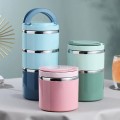 Hộp cơm giữ nhiệt 3 ngăn ăn trưa tiện dụng 