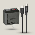 Bộ sạc nhanh type C Basefast 65w đa cổng tiện lợi